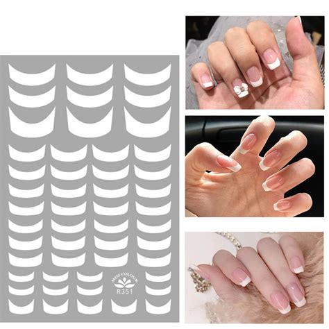 French Nail Template